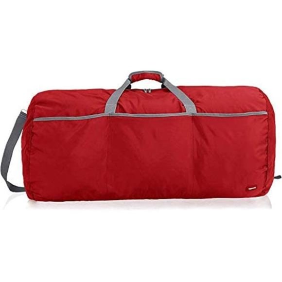 LARGE Nylon Duffel Bag Red